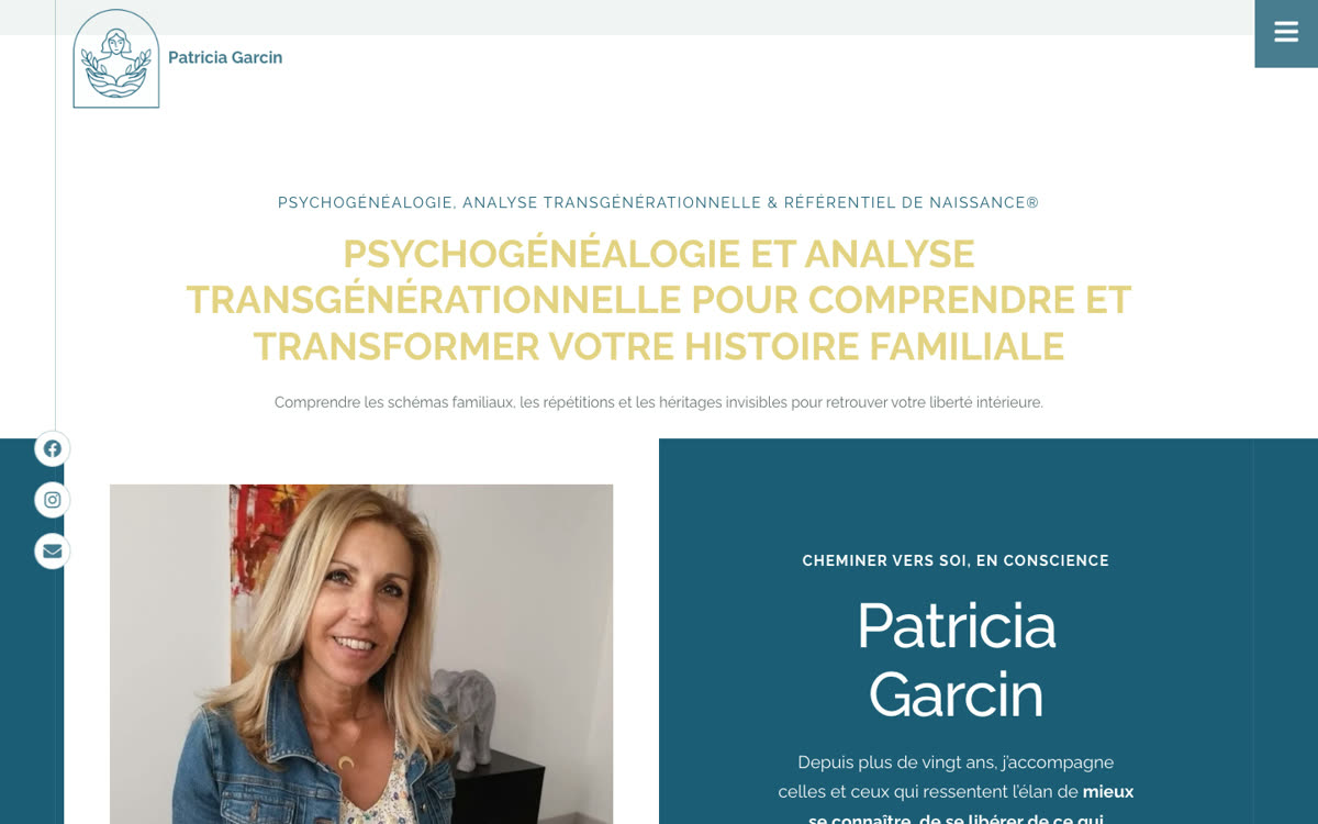 Site internet pour une thérapeute à Martigues